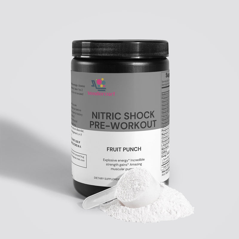 NITRIC SHOCK PRE WORKOUT SUPPLEMENT - FRUIT PUNCH