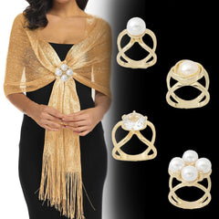 Silk Scarf Woolen Trench Coat Belt Fixing Buckle