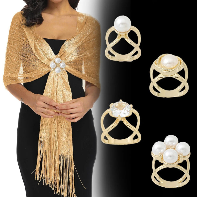 Silk Scarf Woolen Trench Coat Belt Fixing Buckle