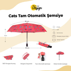 Biggdesign Cats Fully Automatic Umbrella
