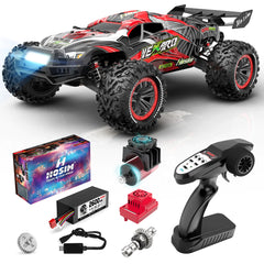 Hosim Mini 1:8 Brushless RC Cars for Adults VEXARO MAX 50MPH High Speed Rc Truck Fast 4X4 Remote Control Car All Terrain RC Truggy Waterproof Off Road Hobby Grade Large Monster Truck with 3S Battery