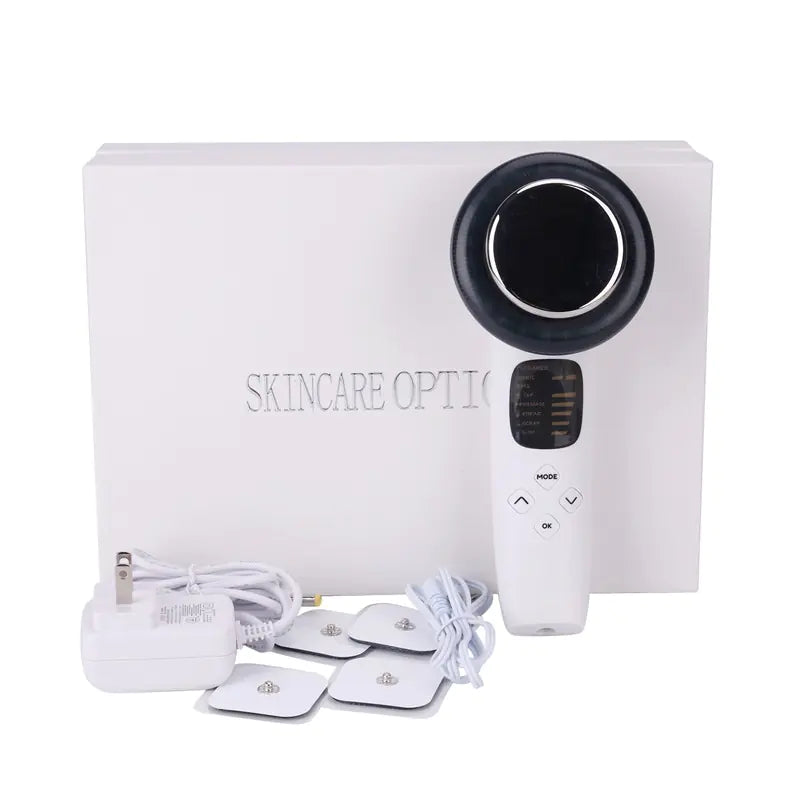 3-in-1 Ultrasonic EMS Beauty Device with LED Light