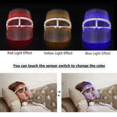 LED Facial Mask and Beauty Device with Color Light