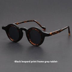 Retro Handmade Tofu Pudding-frame Sunglasses Women's Retro Thick-frame Sunglasses