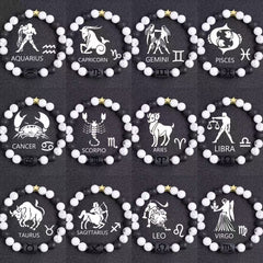 White-barked Pine Volcanic Rock String Beads And Round All-match Bracelet Beads