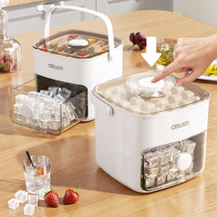 Large Capacity Ice Storage Household Food Grade Pressing Ice Cube Mold Ice Maker