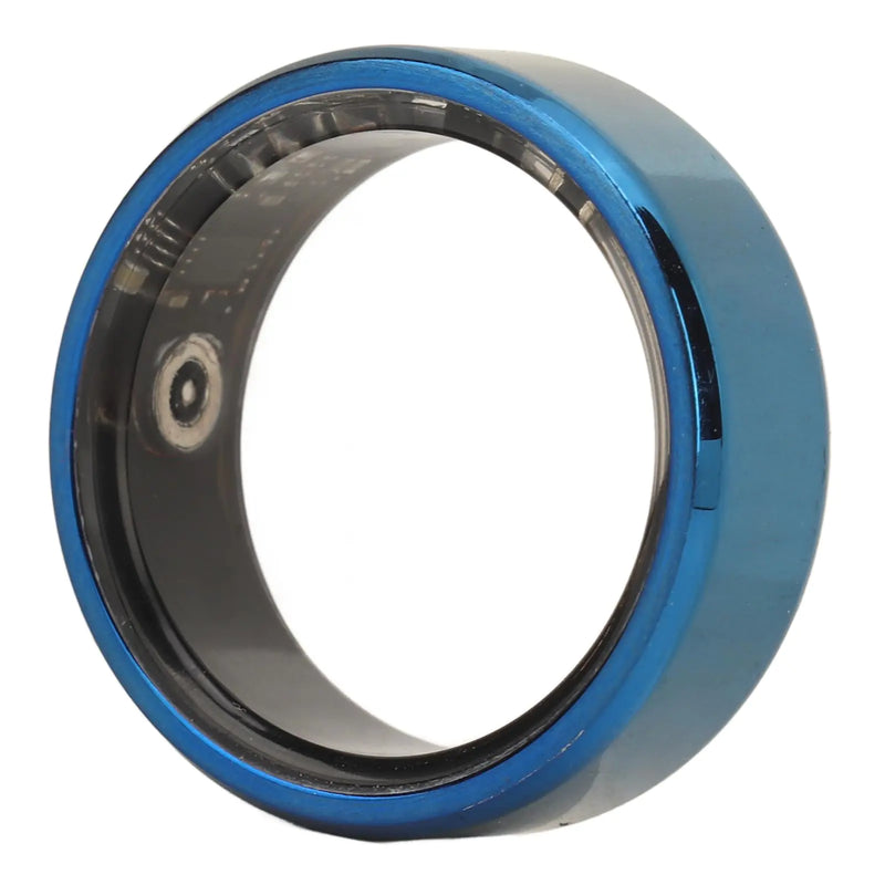 Smart Ring Health  Health Ring to Monitor Fitness Pedometer Sleep Data Remotely Take Photo IP68 Waterproof Smart Health Ring for Men Women Blue (9)