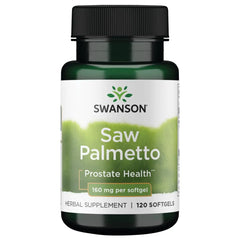 Swanson Saw Palmetto Men Prostate Health Hormone Support Urinary Health 160 Milligrams 120 Sgels