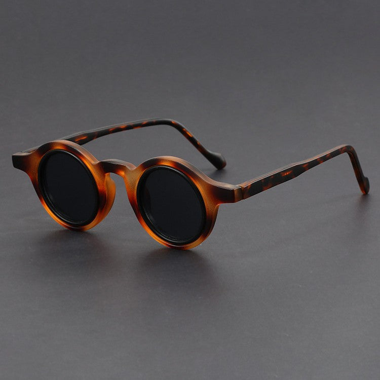 Retro Handmade Tofu Pudding-frame Sunglasses Women's Retro Thick-frame Sunglasses