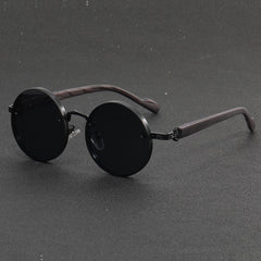 Retro Round Punk Sunglasses