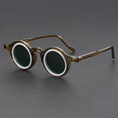 Retro Handmade Tofu Pudding-frame Sunglasses Women's Retro Thick-frame Sunglasses