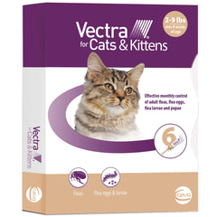 Vectra for Cats & Kittens Flea Treatment & Prevention for Small Cats (2-9 lbs.) 6-Month Supply