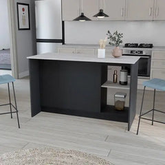 Kitchen Island Padua, Kitchen, Black Onyx
