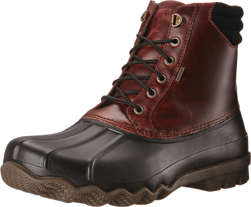 Sperry Mens Footwear Mens Avenue Duck Boot Black/Amaretto 7.5