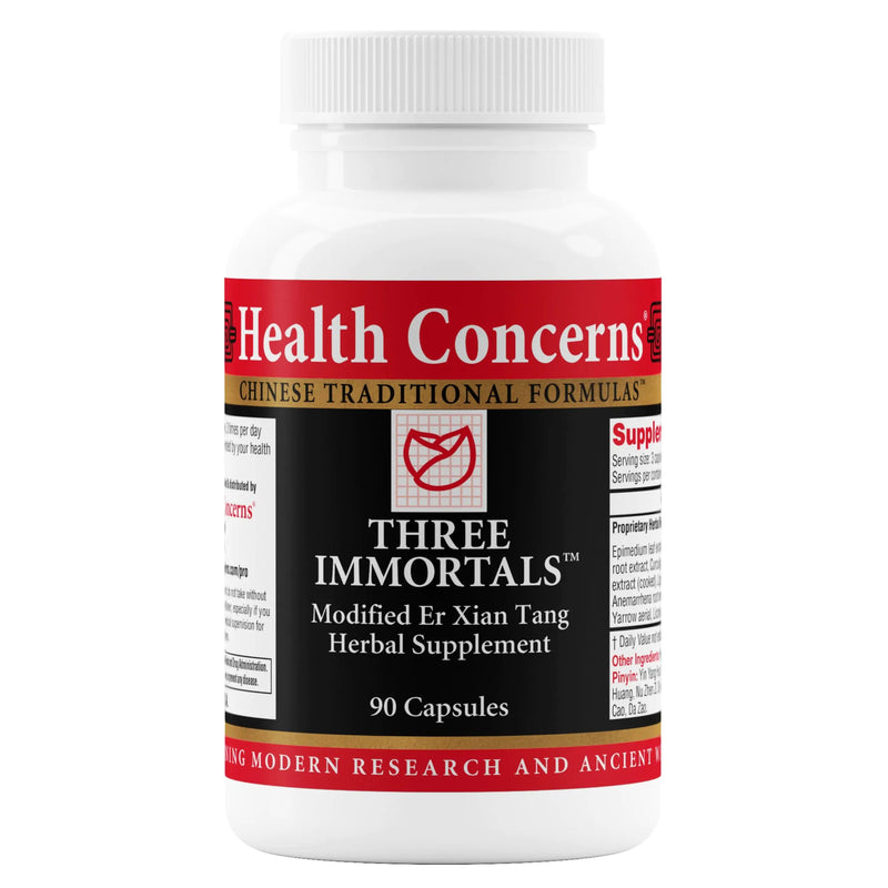 Health Concerns Three Immortals - Menopause Relief - Kidney & Heart Health Supplement - 90 Capsules